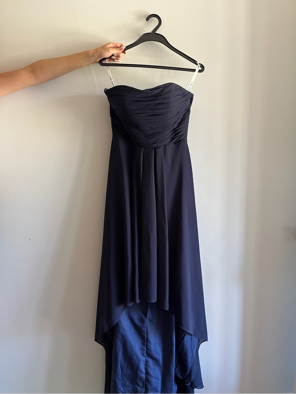 Strapless Navy High-Low Prom/Grad Dress - Picture 2 of 2